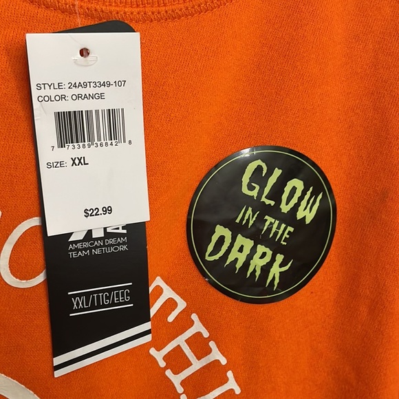 ADTN Men's Too Old For This Sheet Sweatshirt Size XXL in Orange - Picture 3 of 5